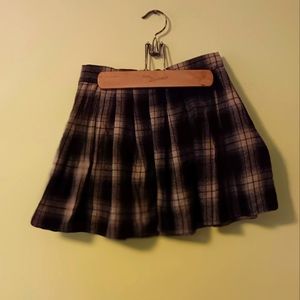 Plaid mini skirt